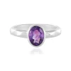 Sibirischer Amethyst-Silberring
