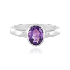 Sibirischer Amethyst-Silberring