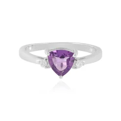 Sibirischer Amethyst-Silberring