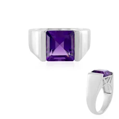 Sibirischer Amethyst-Silberring