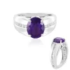 Sibirischer Amethyst-Silberring (de Melo)