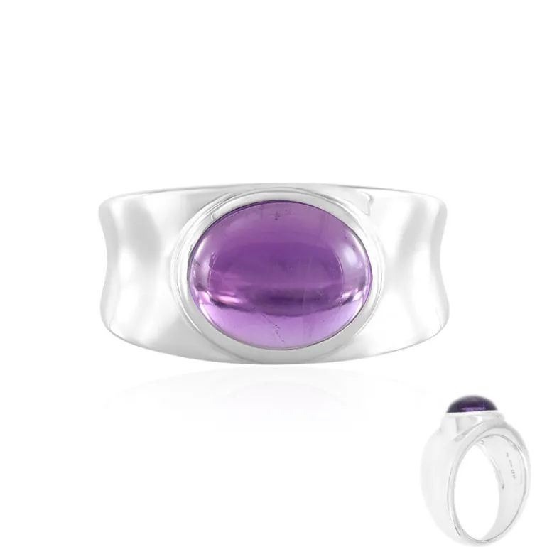 Sibirischer Amethyst-Silberring