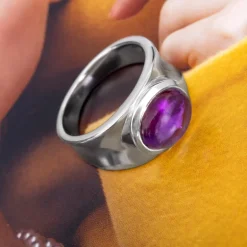 Sibirischer Amethyst-Silberring