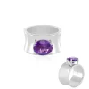 Sibirischer Amethyst-Silberring