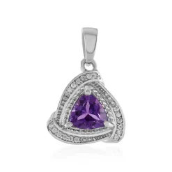 Sibirischer Amethyst-Silberanhänger