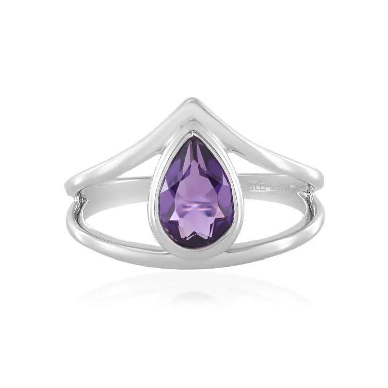Sibirischer Amethyst-Silberring