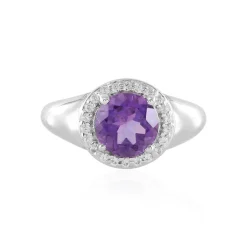 Sibirischer Amethyst-Silberring