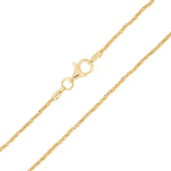 Silber-Criss-Cross-Kette - 2,53 g - 42 cm - vergoldet