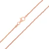 Silber-Criss-Cross-Kette - 2,98 g - 50 cm - rosévergoldet