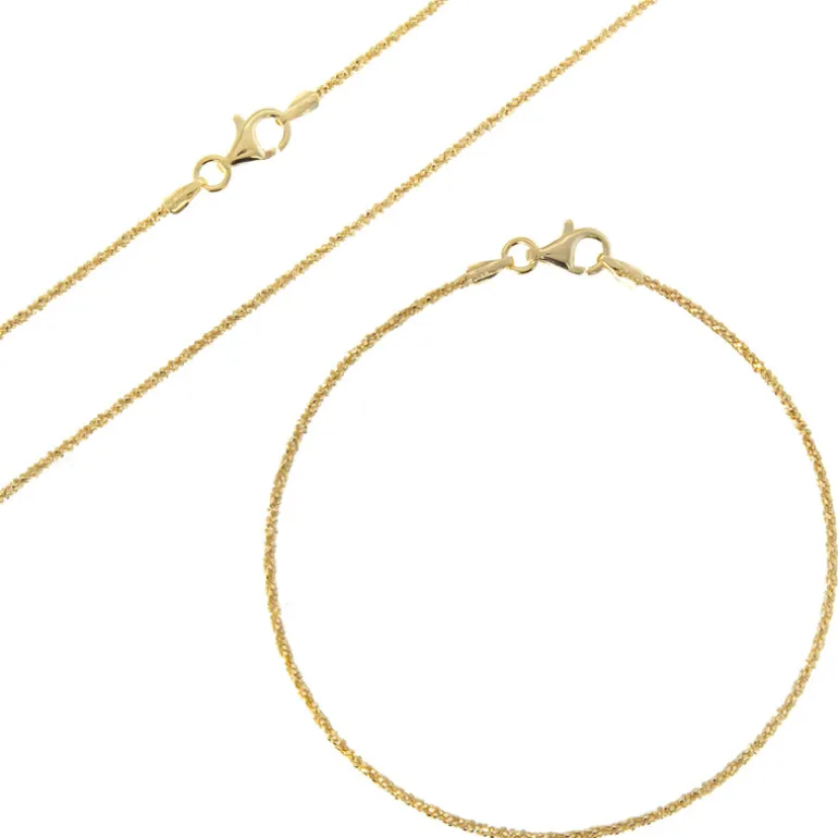 Silber-Criss-Cross-Set - vergoldet