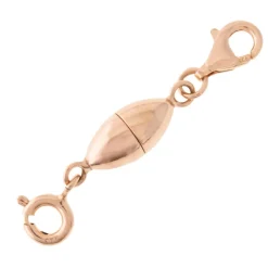 Silber-Magnetverschluss - 2,19 g - 2,7 cm - rosévergoldet