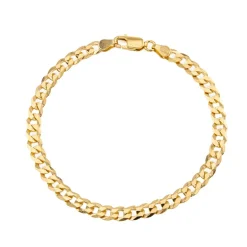 Silber-Panzerarmband - 19 cm - 4,08 g - vergoldet