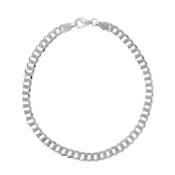 Silber-Panzerarmband - 3,6 g - 19 cm