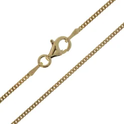 Silber-Panzerkette - 90 cm - 4,66 g - vergoldet