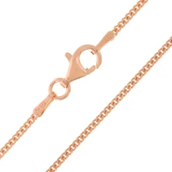 Silber-Panzerkette - 42 cm - 2,59 g - rosévergoldet