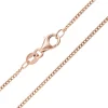 Silber-Panzerkette - 2,8 g - 50 cm - rosévergoldet
