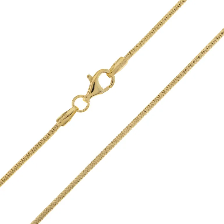 Silber-Schlangenkette - 7,2 g - 45 cm - vergoldet