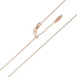 Silber-Schlangenkette - 3,13 g - 60 cm (Länge verstellbar) - rosévergoldet