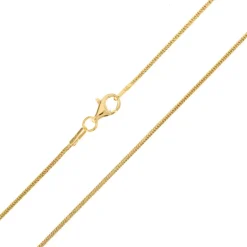 Silber-Schlangenkette - 6,6 g - 45 cm - vergoldet