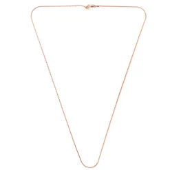 Silber-Serpentina-Kette - 4,98 g - 61 cm - rosévergoldet