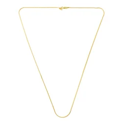 Silber-Serpentina-Kette - 4,99 g - 61 cm - vergoldet