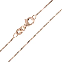 Silber-Veneziakette - 3,1 g - 70 cm - rosévergoldet