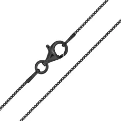 Silber-Veneziakette - 2 g - 42 cm - rutheniert