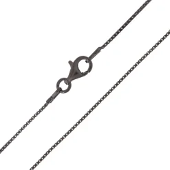 Silber-Veneziakette - 3,07 g - 70 cm - rutheniert