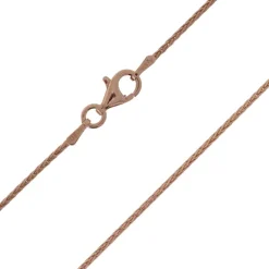 Silber-Zopfkette - 90 cm - 5,17 g - rosévergoldet