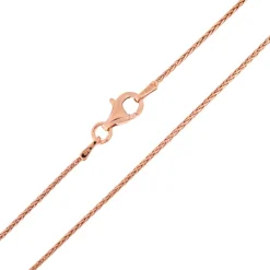 Silber-Zopfkette - 3,06 g - 42 cm - rosévergoldet