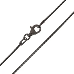 Silber-Zopfkette - 5,1 g - 70 cm - rutheniert