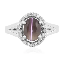 Sillimanit-Katzenauge-Silberring