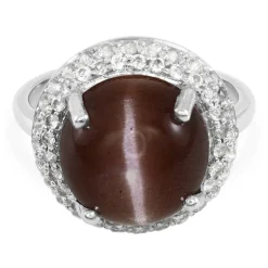 Skapolith-Katzenauge-Silberring