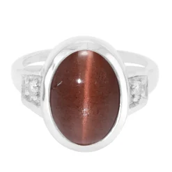 Skapolith-Katzenauge-Silberring