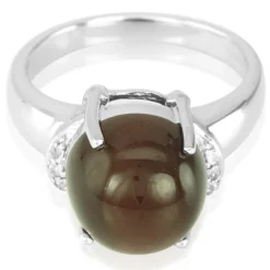 Skapolith-Katzenauge-Silberring