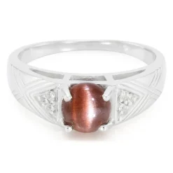 Skapolith-Katzenauge-Silberring