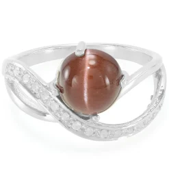 Skapolith-Katzenauge-Silberring