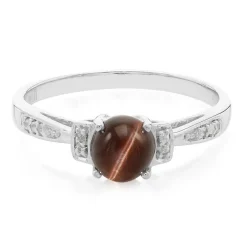 Skapolith-Katzenauge-Silberring