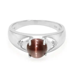 Skapolith-Katzenauge-Silberring