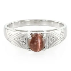 Skapolith-Katzenauge-Silberring