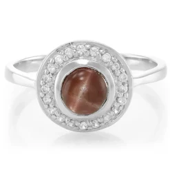 Skapolith-Katzenauge-Silberring