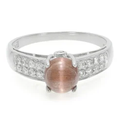 Skapolith-Katzenauge-Silberring