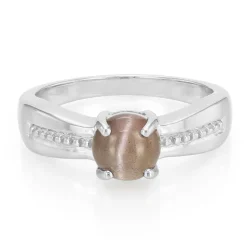 Skapolith-Katzenauge-Silberring