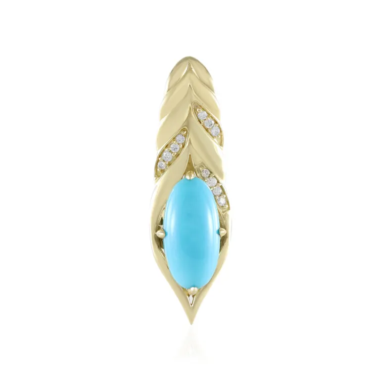 Sleeping Beauty-Türkis-Goldanhänger (de Melo)