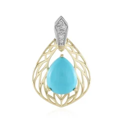 Sleeping Beauty-Türkis-Goldanhänger (Ornaments by de Melo)