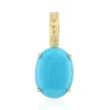 Sleeping Beauty-Türkis-Goldanhänger