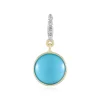 Sleeping Beauty-Türkis-Goldanhänger