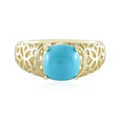 Sleeping Beauty-Türkis-Goldring (Ornaments by de Melo)