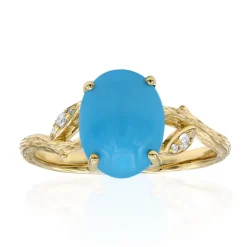 Sleeping Beauty-Türkis-Goldring (Smithsonian)