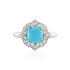 Sleeping Beauty-Türkis-Goldring